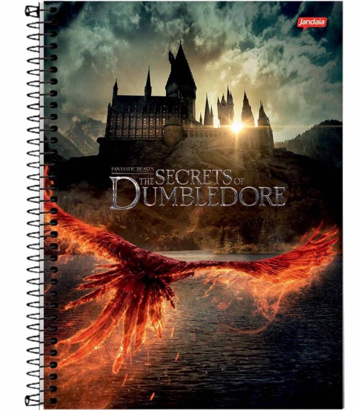 Caderno Universitário Capa Dura 10 Matérias 160 Folhas Animais Fantásticos Jandaia