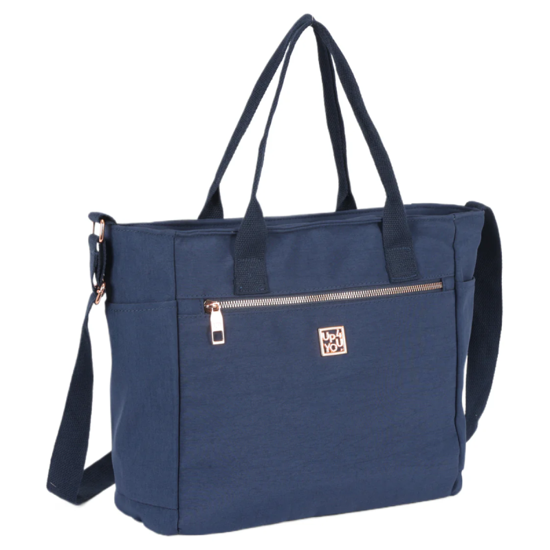 Bolsa Transversal Shopper Náilon Up4you Azul Marinho BS78786UP