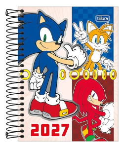 Agenda Anual Tilibra Sonic Espiral M4 2027 Sortido