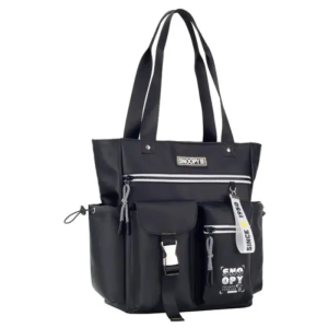 Bolsa Totebag Snoopy Feminina Moderna Preto