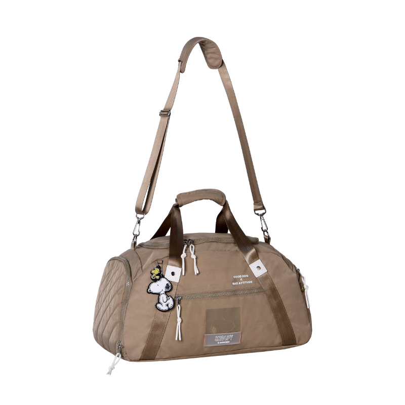 Bolsa De Viagem Snoopy Taupe - Semax 
