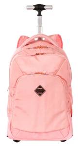 Mochila Carrinho Sestini Rolling Metálica Rosa 2 Rodas 76054-08