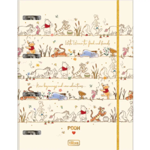 Fichário Pooh Cartonado 48 Folhas Tilibra