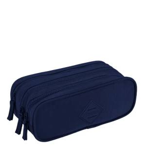 Estojo Sestini Crinkle Azul 3 Fechos 75726-04