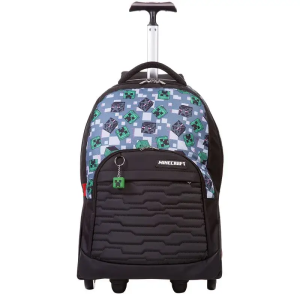 Mochila Carrinho Mega Rodas Minecraft Mosaico Sestini 66183-00
