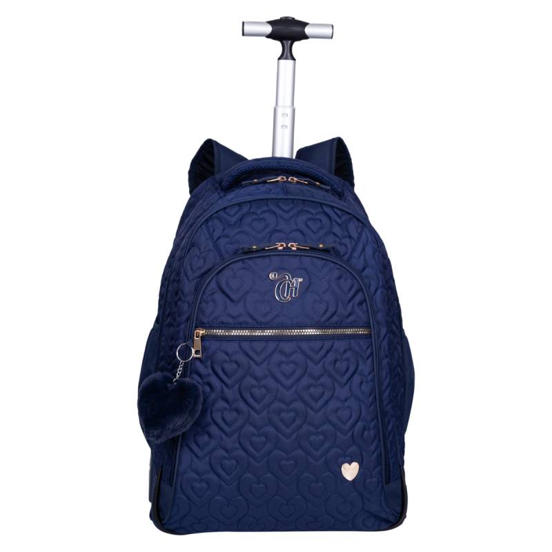 Mochila Carrinho Capricho Crush Azul Marinho Sestini 75894-72