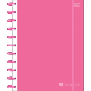 Caderno Tilidisco 10 Matérias Académie Rosa 160 Folhas