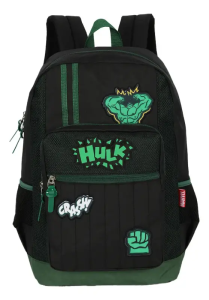 Mochila Luxcel Hulk Avengers Verde Ms50022ag