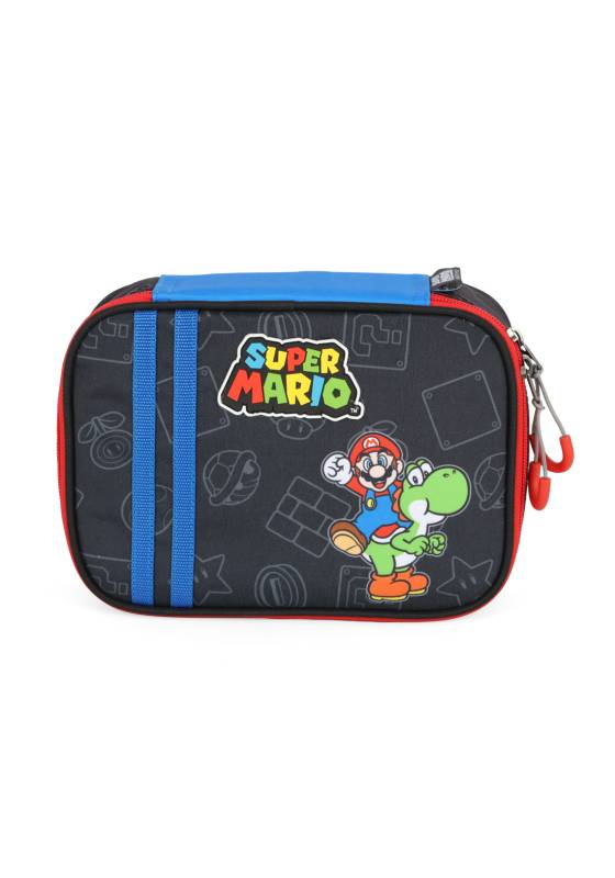 Estojo Luxcel Super Mario Box 1Fecho Preto Et47576mo