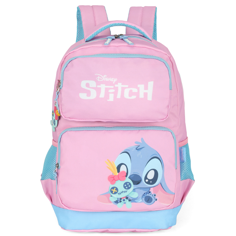 Mochila Costas Stitch Escolar Rosa Ms50041sc