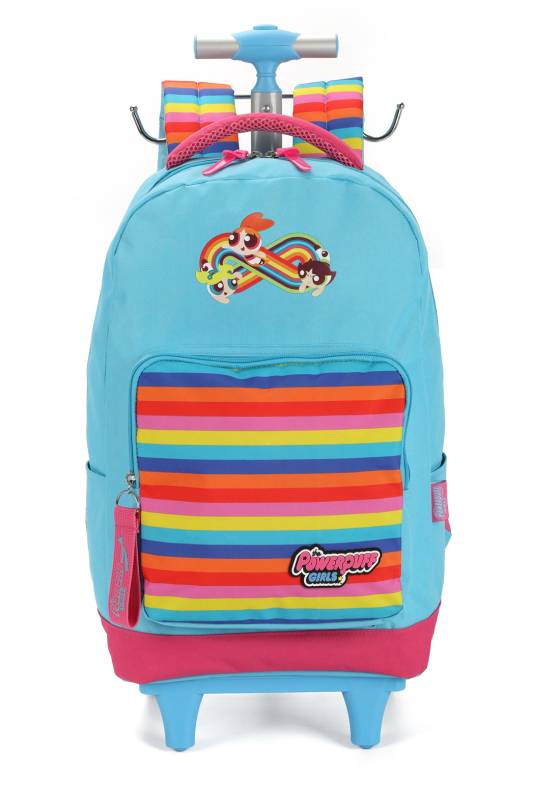 Mochila Carrinho Luxcel Power Girl Azul Mc47196pg