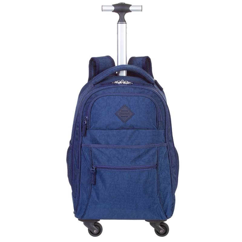 Mochila Carrinho Sestini Rolling Crinkle Azul 4 Rodas 75498-04