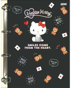 Fichário Colegial Caderno Argolado – Hello Kitty