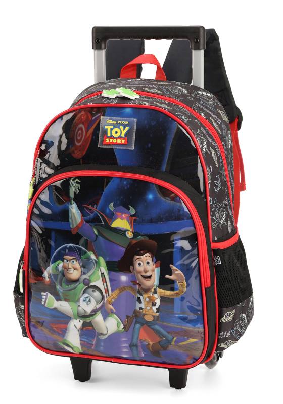 Mochila Carrinho Luxcel Toy Story Preta Ic38986ty