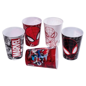 Copo 320 ml Homem Aranha Decoração Sortida Plasútil