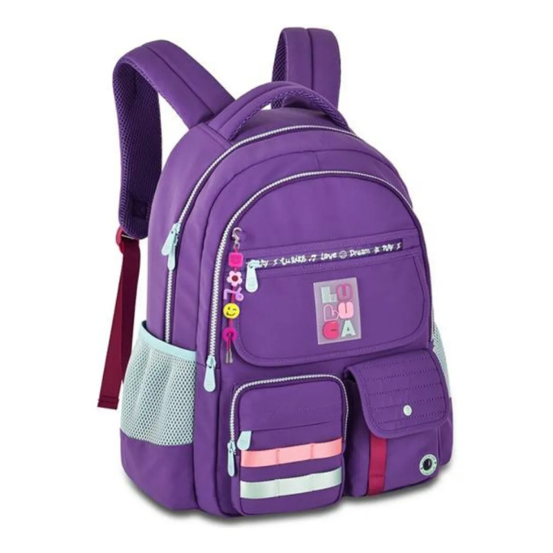 Mochila Escolar Clio Luluca Lu24600 ROXO