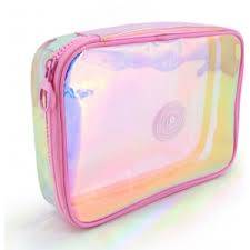 Estojo Polibras Box Pvc Holografico Rosa 19611