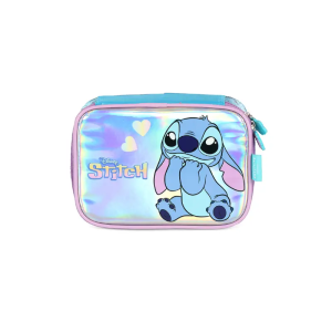 Estojo Feminino Stitch Box Azul Luxcel Ei42414sc