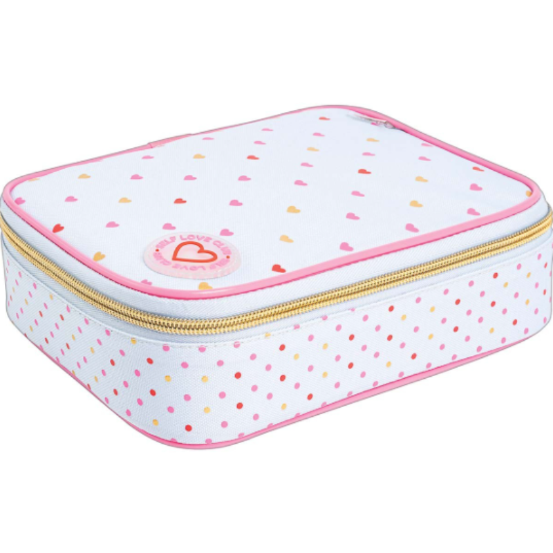 Estojo Box Académie Coração Metalizado Azul