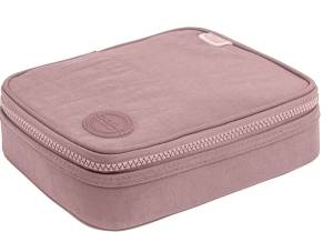 Estojo Tilibra Academie Box 1 Fecho Rosê Metalizado