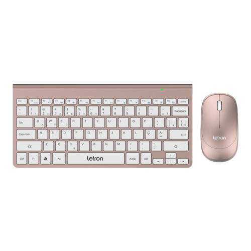 Teclado+Mouse S/Fio R8 Km1931 Rose 74339