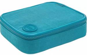 Estojo Tilibra Academie Box 1 Fecho Turquesa