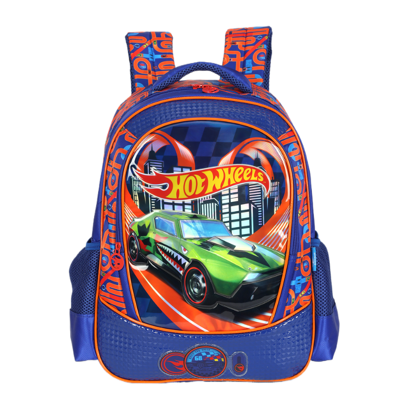 Mochila Escolar Hot Wheels Azul Is42611hw