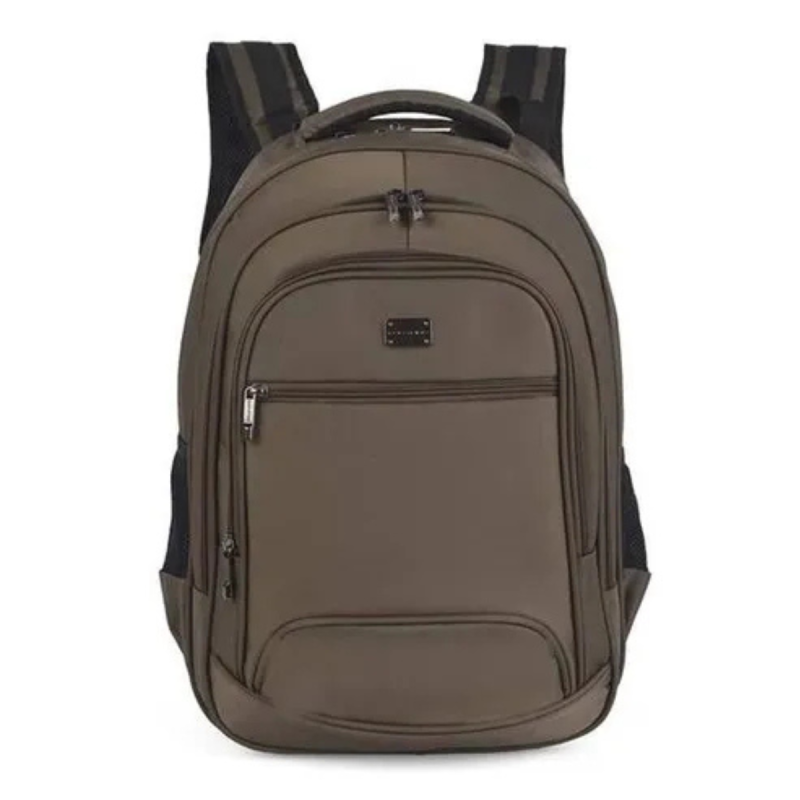 Mochila Executiva Polo King Notebook Café Mn51551pk