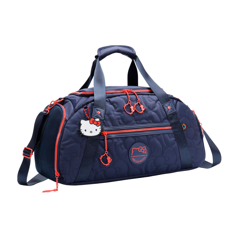 Bolsa De Viagem Hello Kitty Feminina Azul Semax