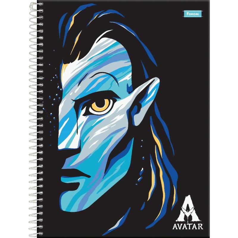 Caderno Universitário Capa Dura 10 Matérias 160 Folhas Avatar Foroni