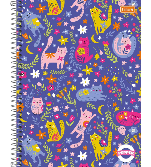 Agenda Anual Tilibra Pepper Feminino Espiral M4 2026 Sortido