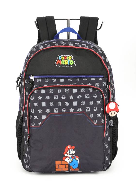 Mochila Luxcel Super Mario Notebook Preto Mj47577mo