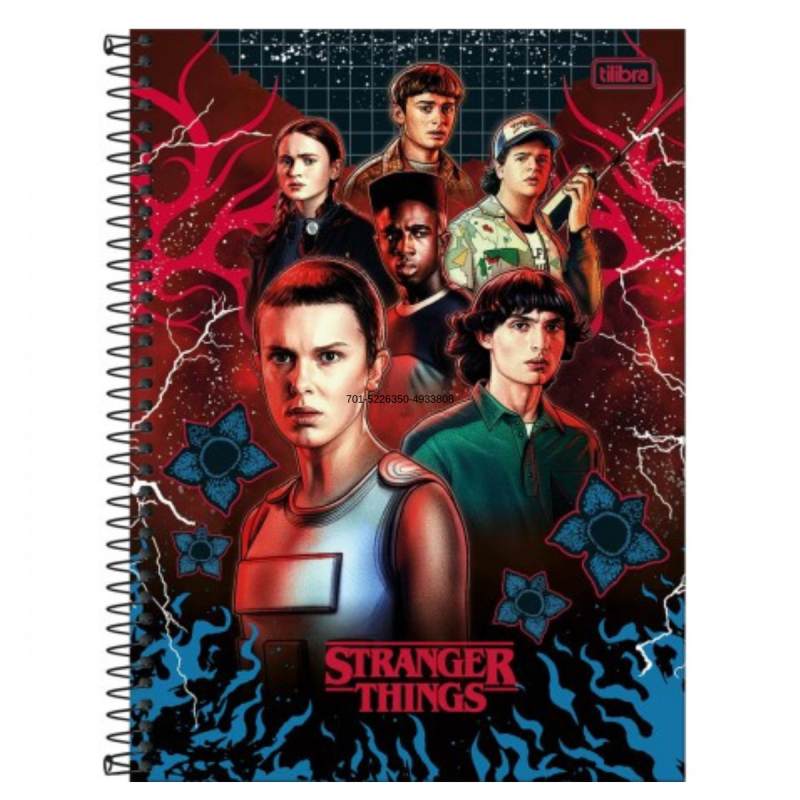 Caderno Universitário 10 Matérias 160 Folhas Stranger Things Tilibra Connect