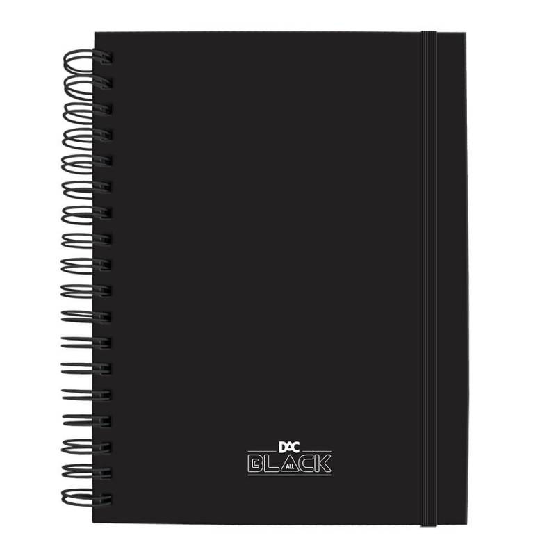 Caderno Smart 80 Folhas All Black 3643 Dac