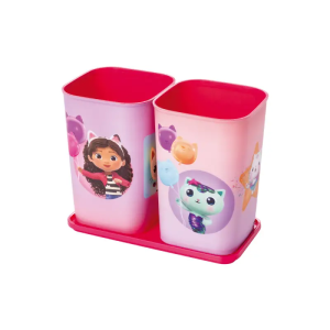 Porta Canetas e Lápis C/Bandeja Gabby 3Pçs 17060 Plasútil