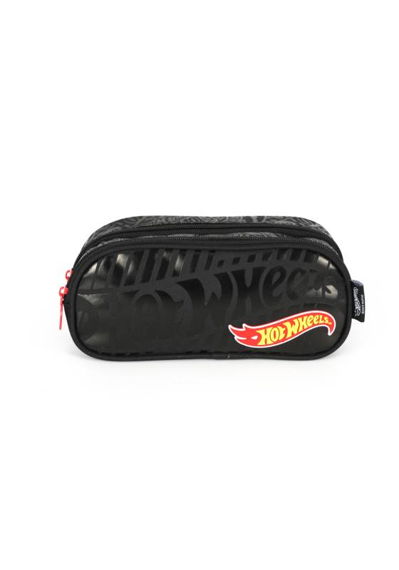 Estojo Luxcel Hot Wheels 2Fechos Preto Et47785hw