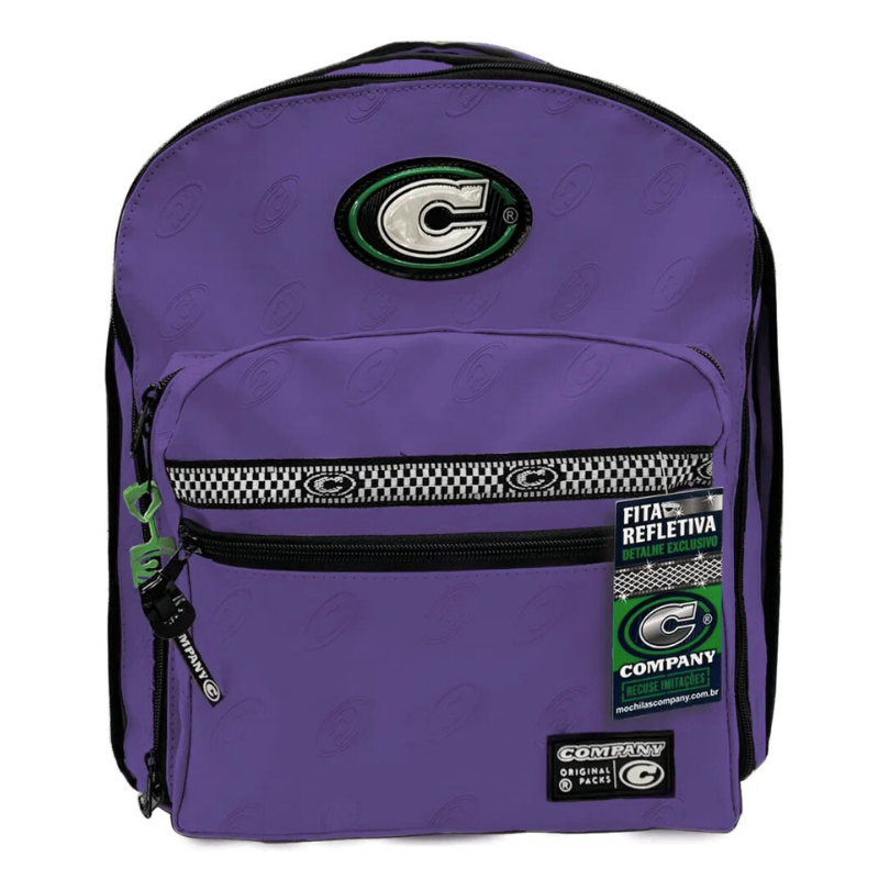 Mochila Company Classic Porta Garrafa Roxo Vênus