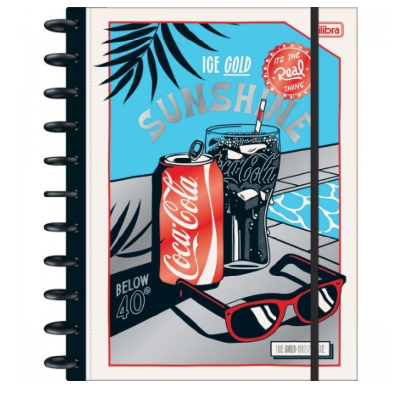 Caderno Tilidisco 10 Matérias 160 Folhas Coca Cola Tilibra Connect