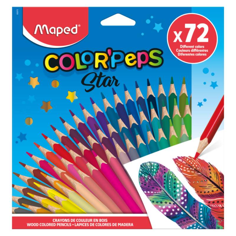 Lápis de Cor Color Pep's 72 Cores