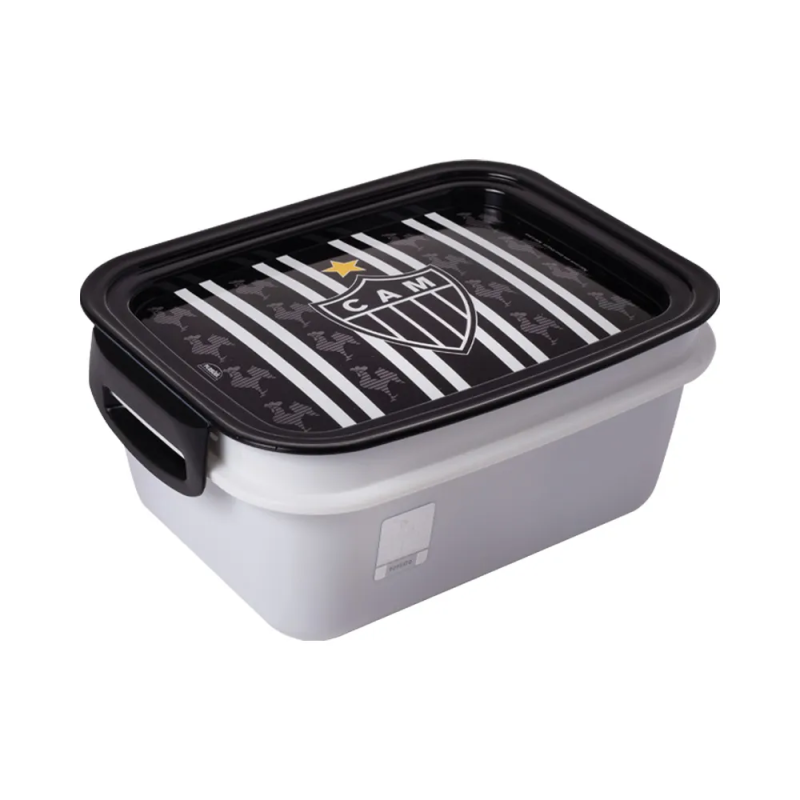 Marmita de Plástico 850mL Atlético Mineiro Oficial Plasutil
