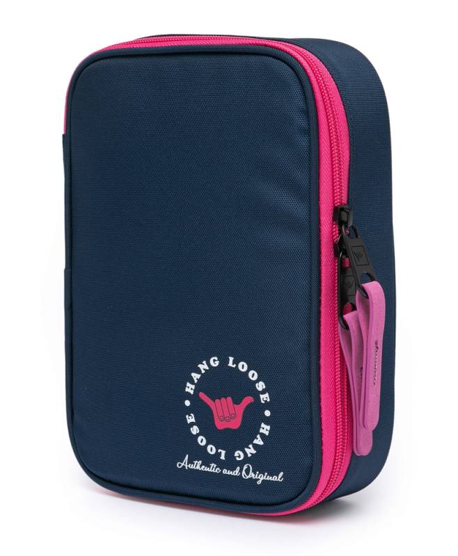 Estojo Nytron Hang Loose Box Azul E Rosa Hl1528