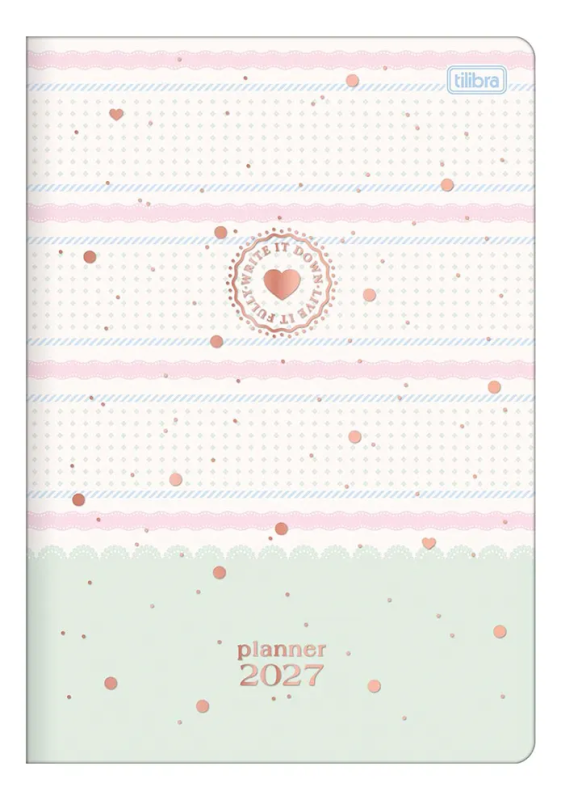 Agenda Planner Tilibra Soho Grampeado M7 2027 Sortido