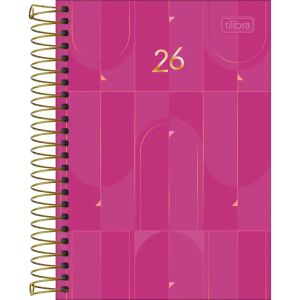 Agenda Anual Tilibra Spot Feminina Pequena Espiral M5 2026 Sortida