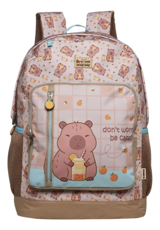 Mochila Feminina Capivara Brownie Xeryus 15862