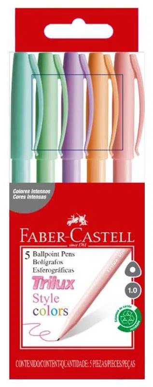 Caneta Esferográfica Faber-Castell Trilux Style