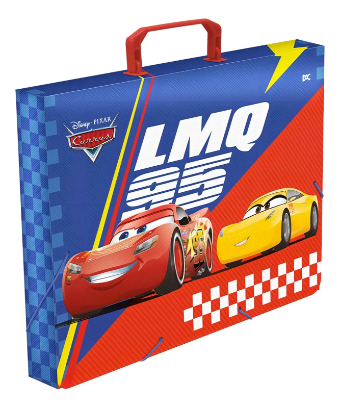 Maleta Escolar Infantil Carros Dac 40mm 5018