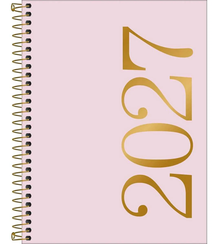 Agenda Anual Tilibra Vanilla Espiral M7 2027 Sortido