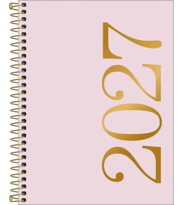 Agenda Anual Tilibra Vanilla Espiral M7 2027 Sortido