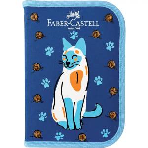 Estojo Faber Completo Gato 182223
