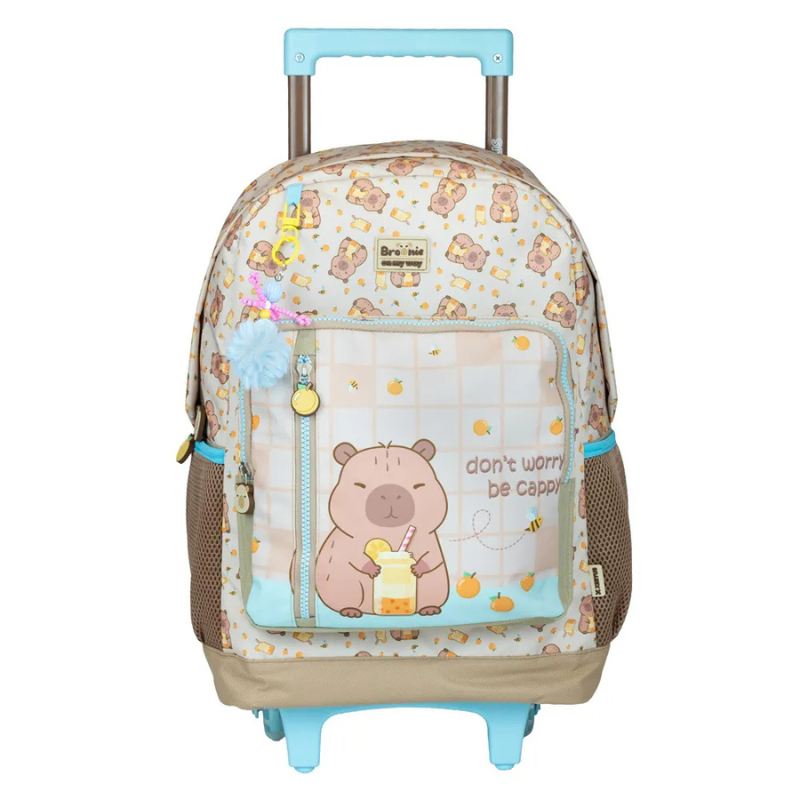 Mochila De Rodinhas Feminina Capivara Brownie Xeryus 15868